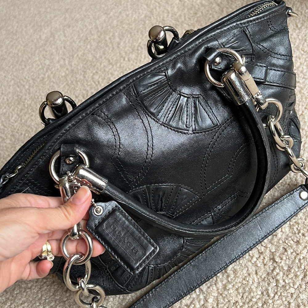Coach leather handbag - Picture 3 of 4